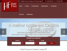 Tablet Screenshot of hotelfiusa.com.br